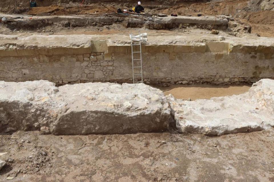 The excavation is the first time an entire abbey has been excavated in Europe, Blanchard said. Archaeologists found cellars like the one pictured here. Photo by A. Marzais from INRAP