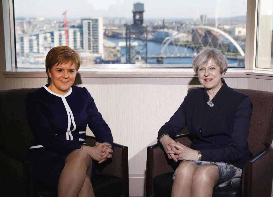 The two leaders met at the Crowne Plaza Hotel in Glasgow: Getty