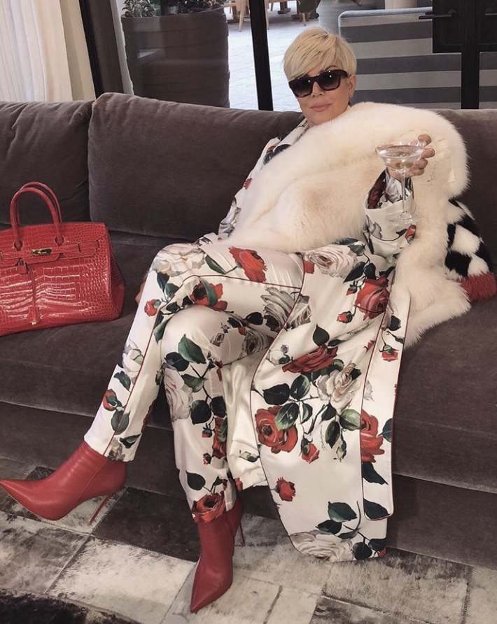 <p>Who’s that girl? Kim posted this sexy shot of her mom, Kris Jenner, <a rel="nofollow" href="https://www.yahoo.com/lifestyle/kris-jenner-briefly-tries-life-blonde-121222536.html" data-ylk="slk:as a blonde;elm:context_link;itc:0;sec:content-canvas;outcm:mb_qualified_link;_E:mb_qualified_link;ct:story;" class="link  yahoo-link">as a blonde</a>, and the internet went wild thinking the momager opted for a full-on dye job. Mrs. West, who recently went blond herself, asked her followers to caption the shot, adding that hers would be “SWF.” Alas, the look was only temporary, as Jenner showed up on the red carpet last night back to the usual brunette we know and love. But this had to be fun for a minute or two, no? (Photo: <a rel="nofollow noopener" href="https://www.instagram.com/p/Bami2gpljqI/?taken-by=kimkardashian" target="_blank" data-ylk="slk:Kim Kardashian via Instagram);elm:context_link;itc:0;sec:content-canvas" class="link ">Kim Kardashian via Instagram)</a> </p>