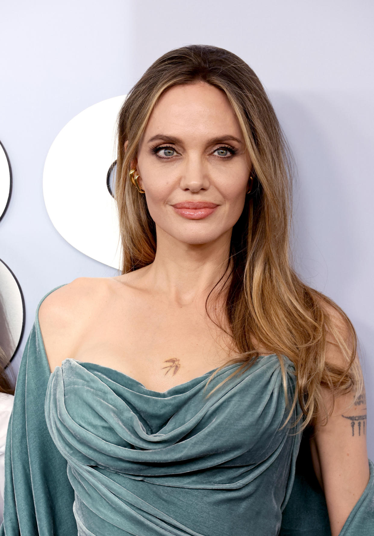 Angelina Jolie New Bird Tattoo Takes Center Stage at the 2024 Tony Awards