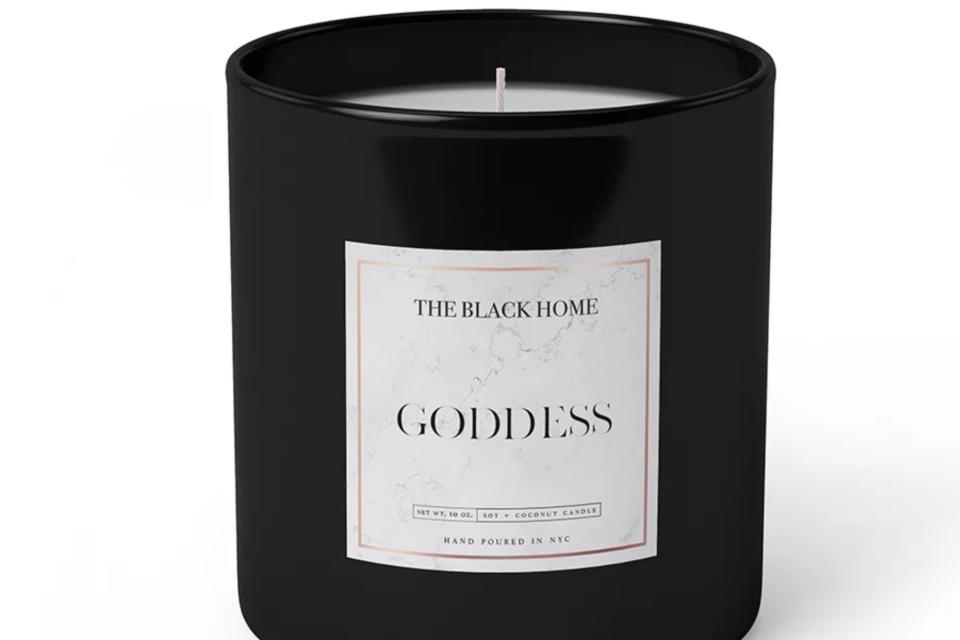 the black home netti walker goddess candle