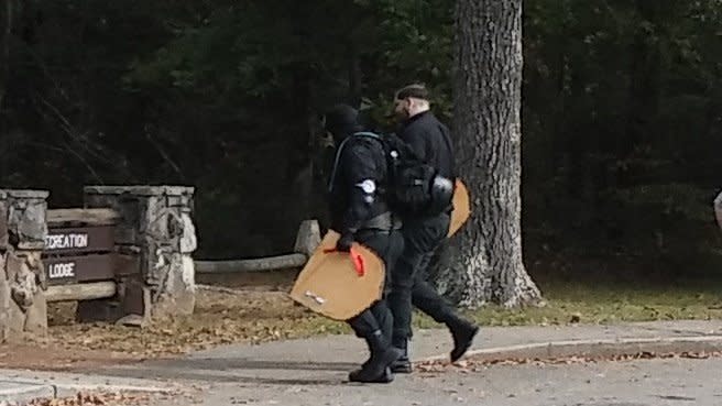 People attending a conference in Tennessee for neo-Nazi internet forum Stormfront. (Photo: Photo courtesy a tipster)