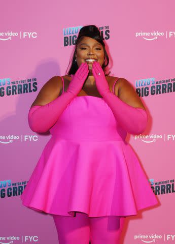 Lizzo Co-Signs the Upside-Down Bikini Trend in a Palm Print Two-Piece