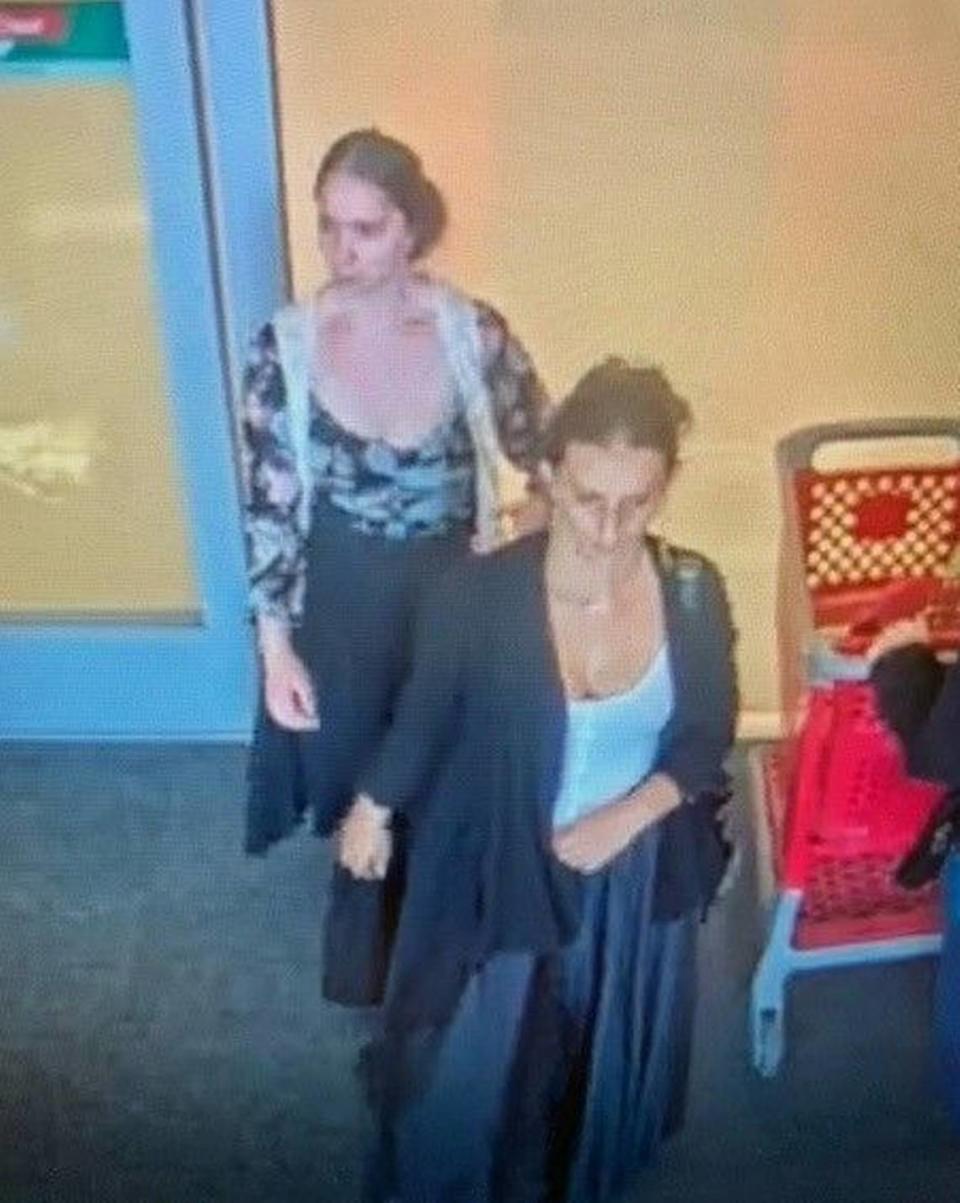 The Paso Robles Police Department is searching for two women who were caught on camera stealing more than $5,700 worth of cosmetics from Target in Paso Robles on April 24, 2024. Paso Robles Police Department