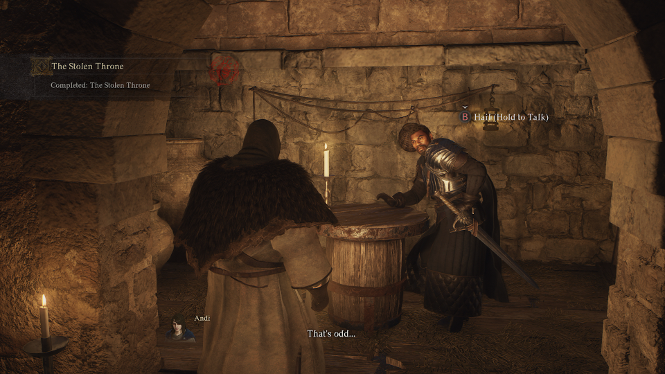 Dragon's Dogma 2 Stolen Throne quest