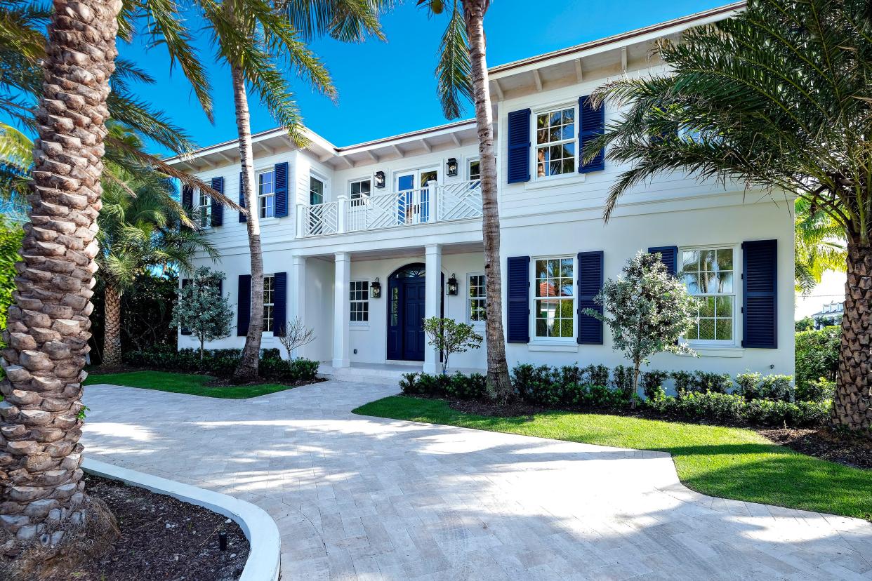 When it was completed in 2017 by Purucker & Marrano Custom Homes, a house at 110 Indian Road featured a light-colored exterior with a contrasting front door and window shutters.