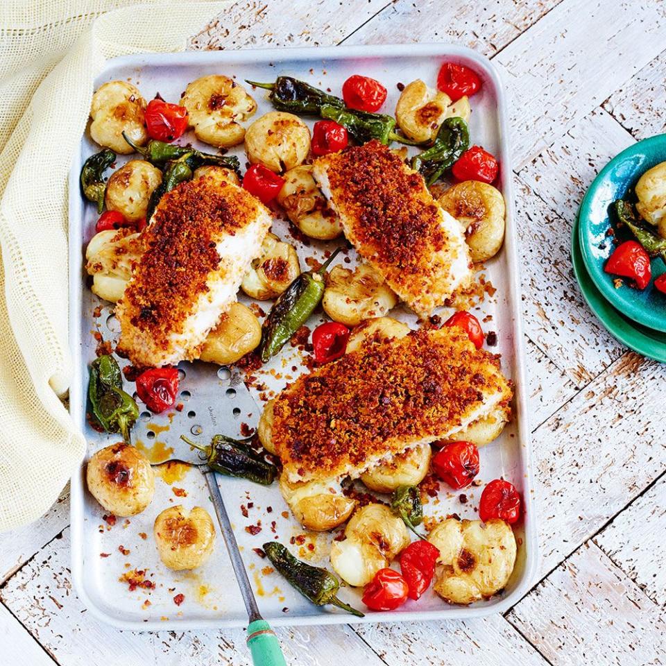 Cod and chorizo tray bake - best traybake recipes 2022