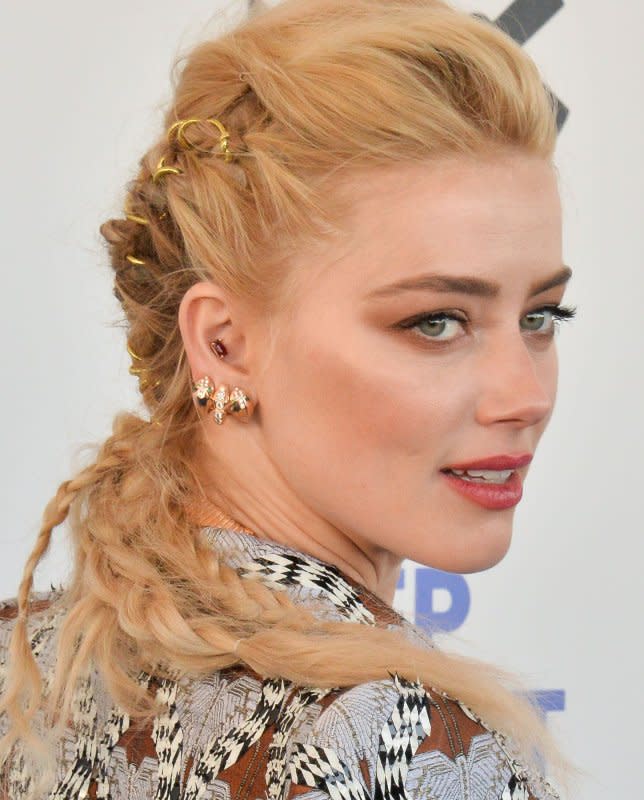 Amber Heard also had a reduced role in "Aquaman and the Lost Kingdom." File Photo Jim Ruymen/UPI