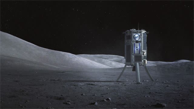 A rendering of SpaceIL's lunar probe.