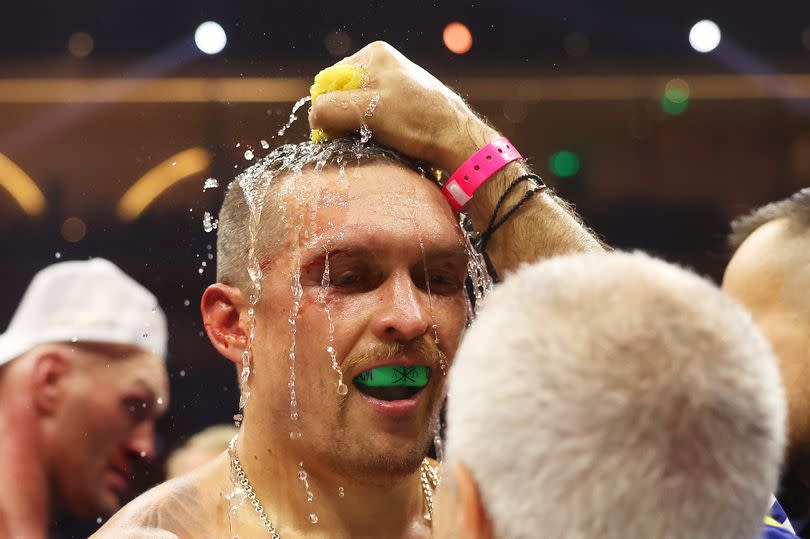 Usyk after the fight -Credit:(Photo by Richard Pelham/Getty Images)