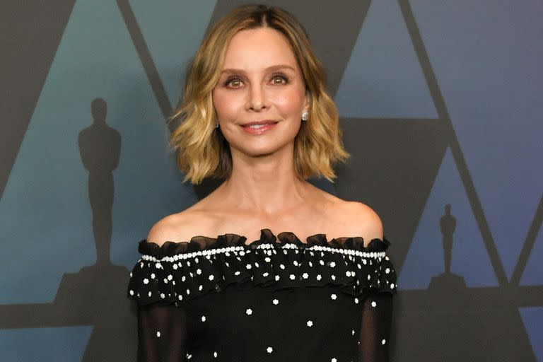 Calista Flockhart, en uno de los eventos realizados por la entrega de los Oscar 2018