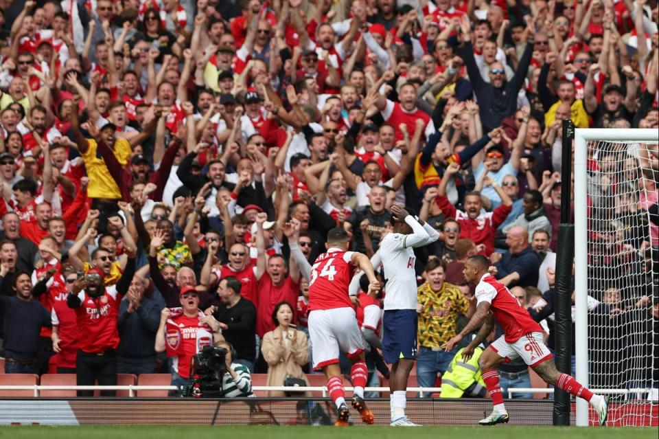 Gabriel Jesus put in another brilliant performance for Arsenal (AFP via Getty Images)