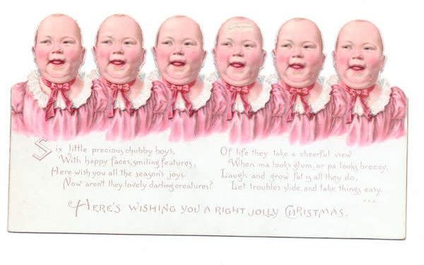 Cherub army: another bizarre Victorian Christmas card