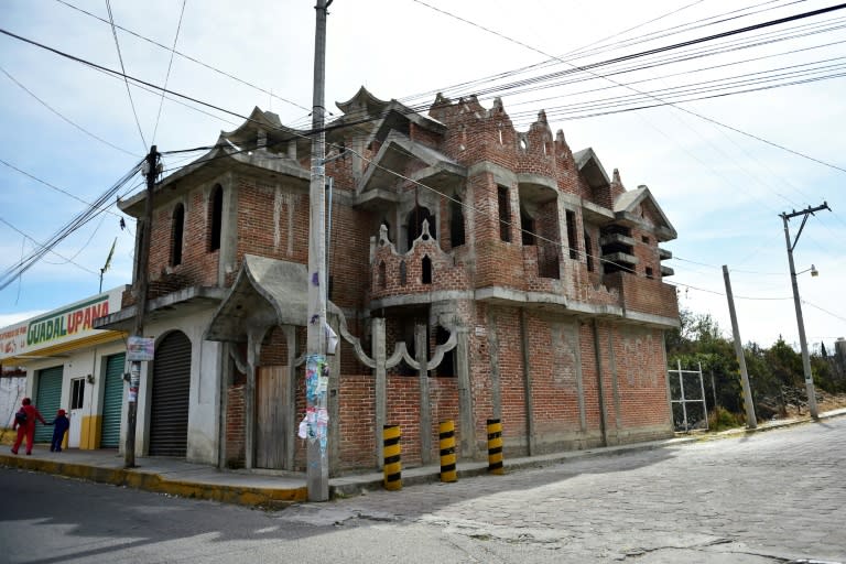 Police say traffickers in Tenancingo use mansions like this one under construction to flaunt their power and lure vulnerable young women into their clutches