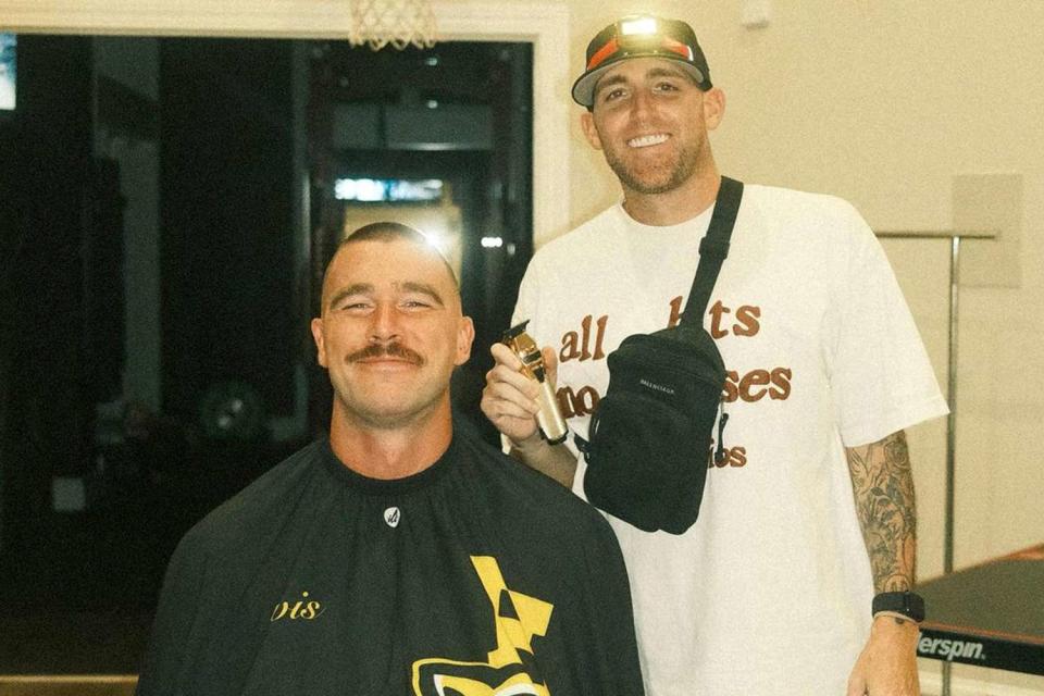 <p>Patrick Regan/Instagram</p> Travis Kelce