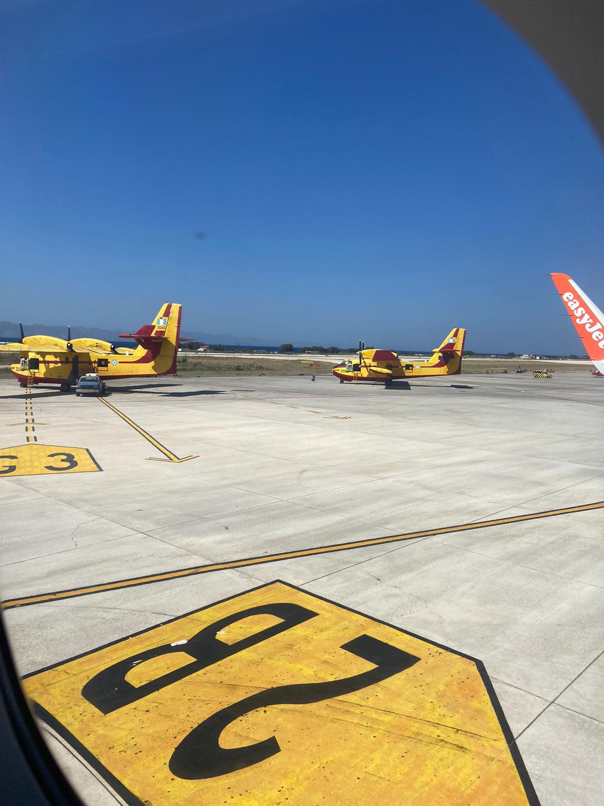 Firefighting planes sit on the tarmac (Andy Gregory)