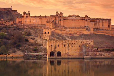 Jaipur's Amber Fort - Credit: getty