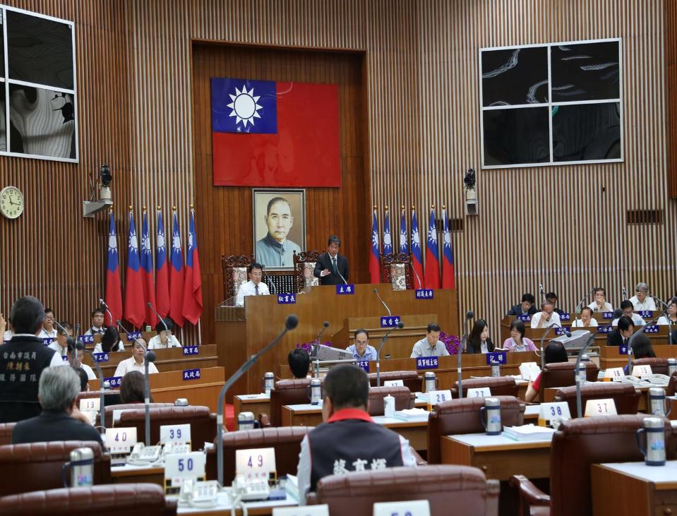 台南市議會第10次臨時會今日在新營民治議事廳召開。 （圖／台南市議會提供，2017.08.14）