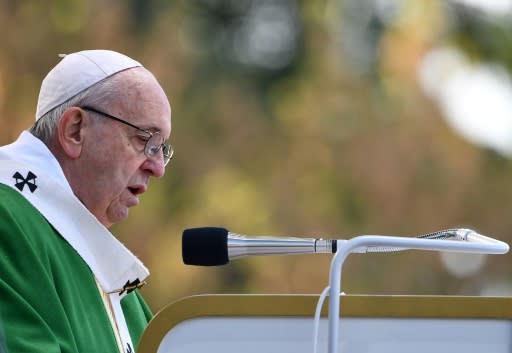 Pope Francis leads Sunday mass in Lithuania's second city Kaunas, where he paid tribute to the thousands of Jews killed in the country during World War II