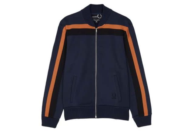 <p>Track tops, by all accounts, are one of the season's must haves. Although to be fair, they have been since about 1981, and few do them better than Fred Perry. Well, maybe Fred Perry with the help of living fashion god Raf Simons.</p><p><a rel="nofollow noopener" href="https://www.fredperry.com/collections/men/raf-simons/raf-simons-sweat-bomber-sj2108-f13.html" target="_blank" data-ylk="slk:£150;elm:context_link;itc:0;sec:content-canvas" class="link "><em>£150</em></a></p>