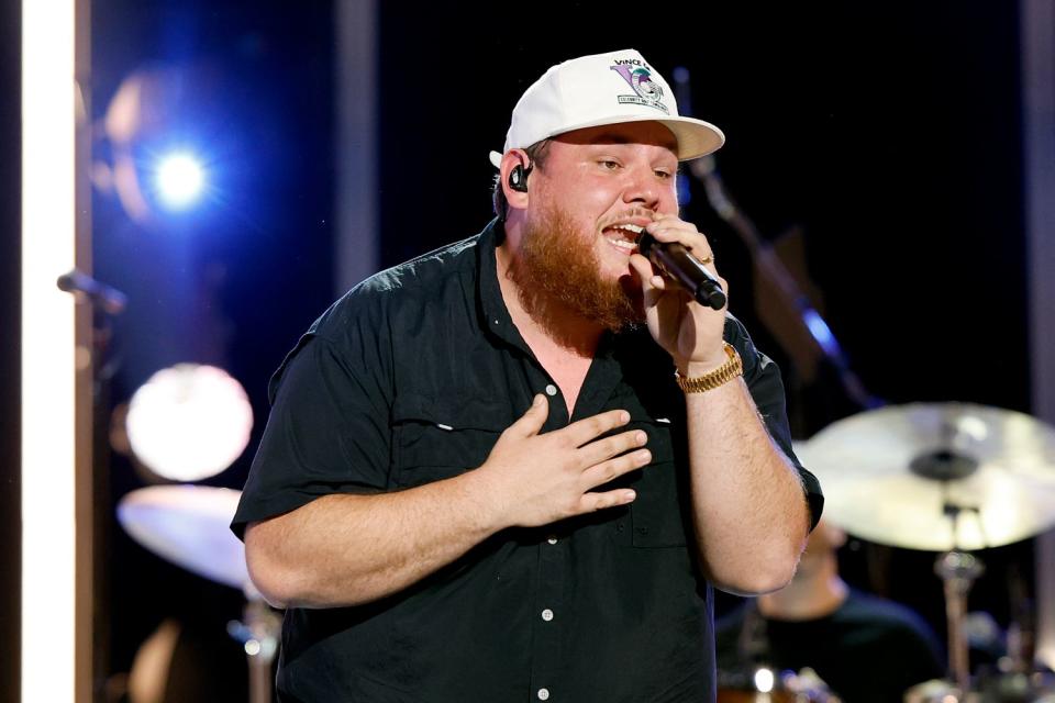 <p>Jason Kempin/Getty</p> Luke Combs