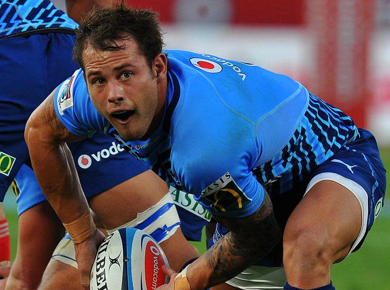 Bulls Francois Hougaard plays on April 7, 2012 during a Super 15 Rugby Match in Pretoria, South Africa