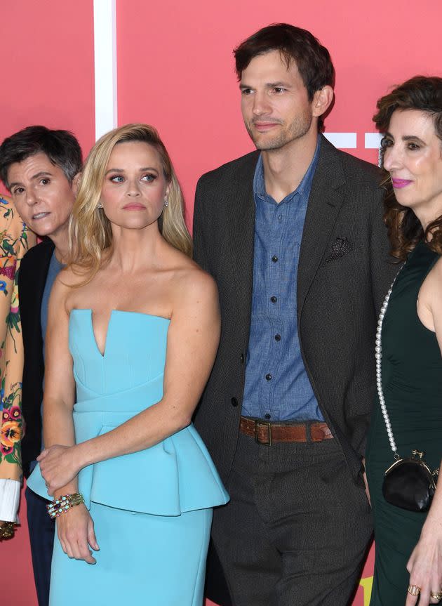 Witherspoon and Kutcher looking like great pals at the world premiere of 