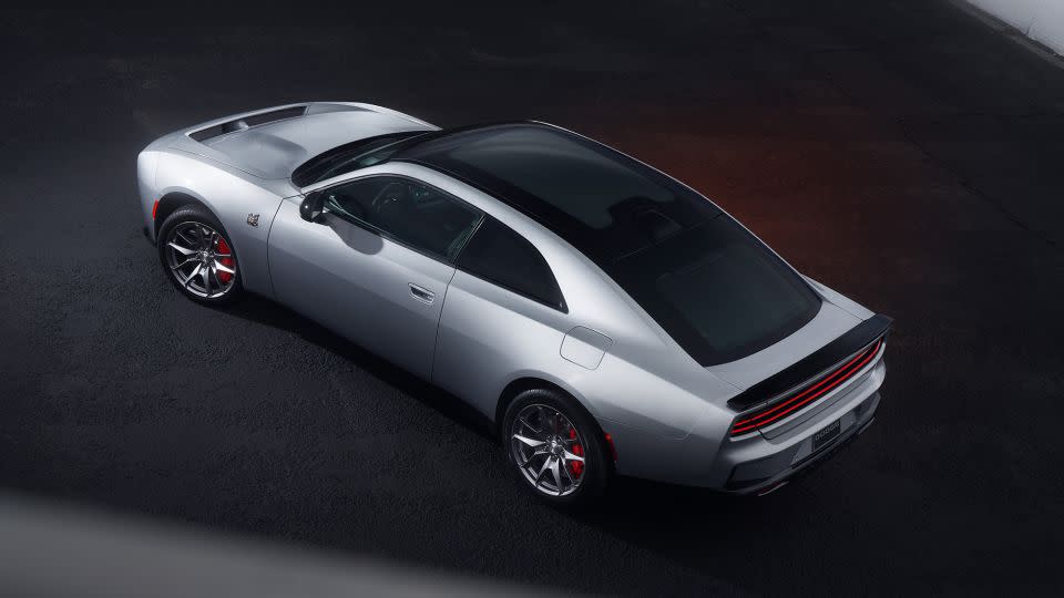 Dodge Charger Daytona models are fully electric and have a hidden front wing. - Courtesy Dodge