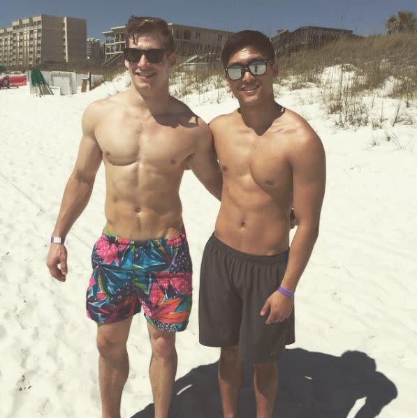 Hunter Hobbs (left) aimed to prove there was an end to an excel spreadsheet. Source: Instagram
