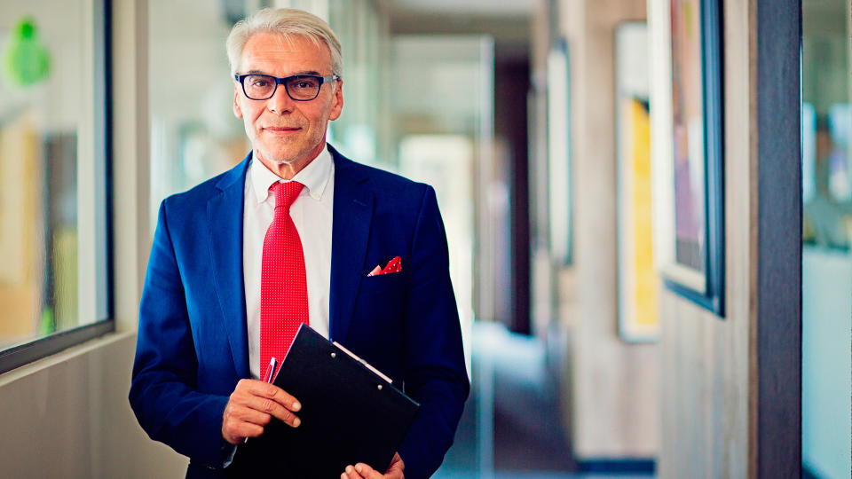 Businessman in his office.