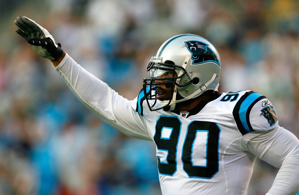 Julius Peppers joins Antonio Gates as the only two first-year eligible players among the 15 modern-era finalists.