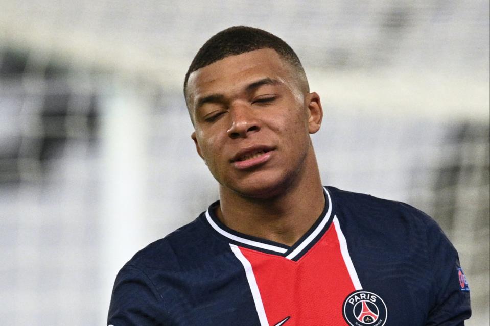 <p>Kylian Mbappe endured a night to forget for PSG against Manchester City</p> (AFP via Getty Images)