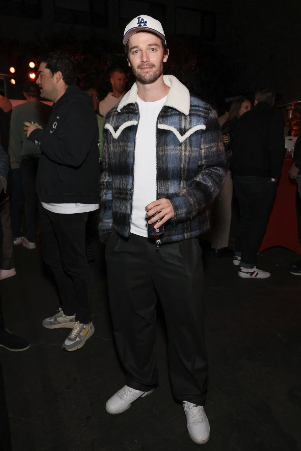 LOS ANGELES, CALIFORNIA - DECEMBER 01: Patrick Schwarzenegger attends 2023 ChainFEST Gourmet Chain Food Festival VIP Night at Nya Studios on December 01, 2023 in Los Angeles, California. (Photo by Rodin Eckenroth/Getty Images)