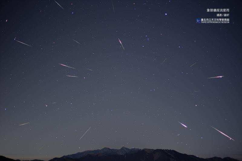 今年最燦爛且可能出現每小時上千顆流星的武仙座τ流星雨預計於5月31日登場。（天文館提供）