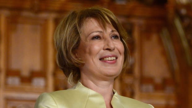 Dr. Mona Nemer is introduced as Canada’s new chief science advisor on Parliament Hill . Photo from CBC