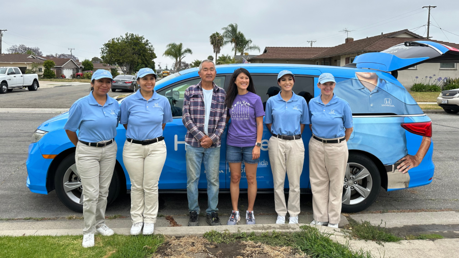 Dan Hashiba of Garden Grove was honored as part of SoCal Honda Dealers’ Helpful Hero Dad surprise event. (SoCal Honda Dealers)