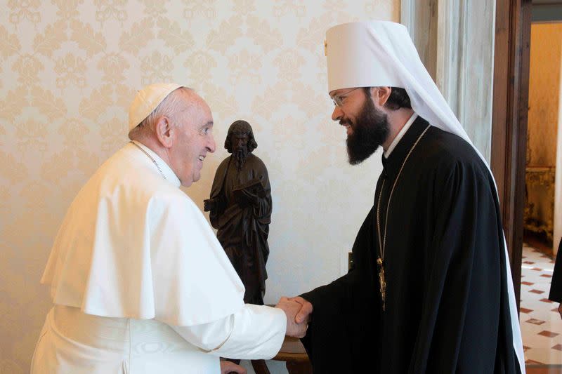 Pope Francis meets Russian Orthodox Church, Bishop Antonij number two ahead of meeting with Patriarch at the Vatican