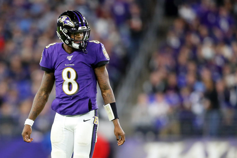 Ravens quarterback Lamar Jackson filed a lawsuit against Amazon on Wednesday after he said the company is selling unlicensed merchandise using his trademarks.