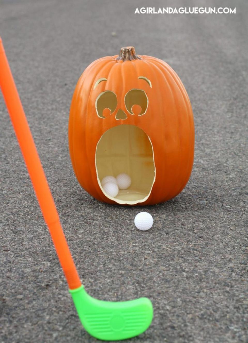 Set Up a Pumpkin Golf Halloween Game