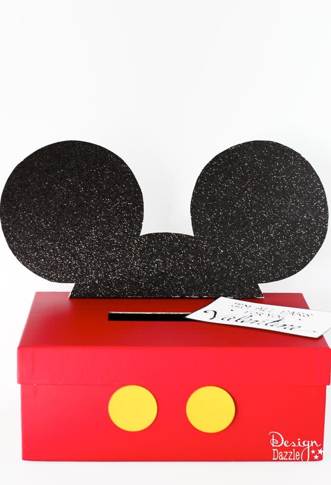 DIY Mickey Mouse Valentine Box