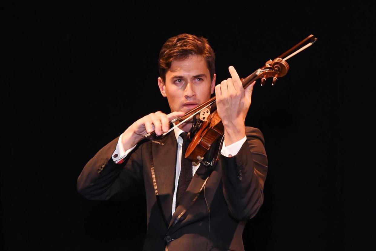 Model musician: Charlie Siem with his Yehudi Menuhin violin: Dave Benett