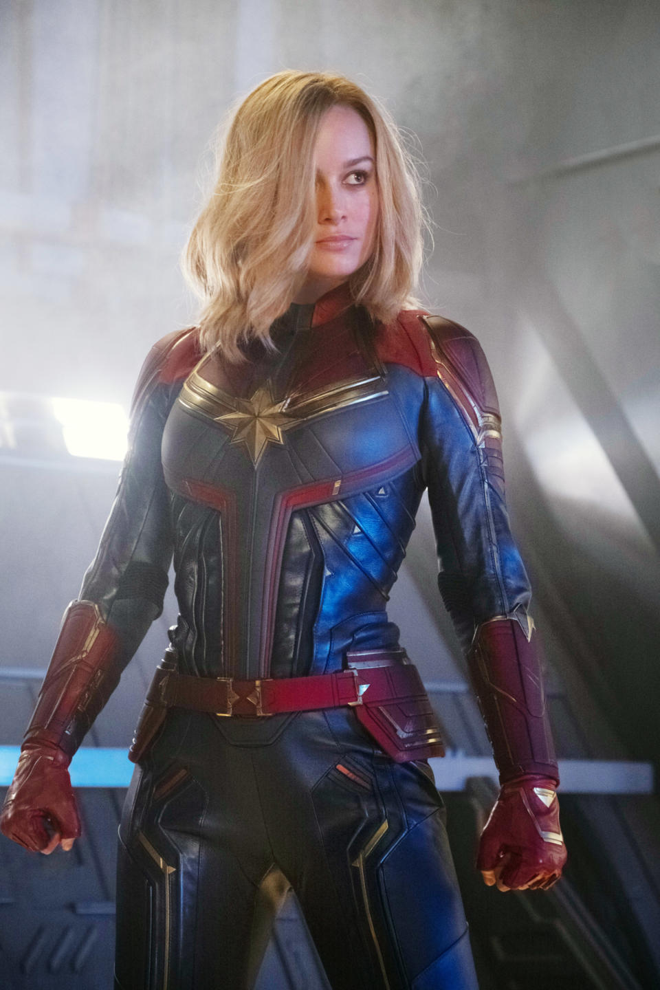 Brie Larson as Captain Marvel in "Captain Marvel"