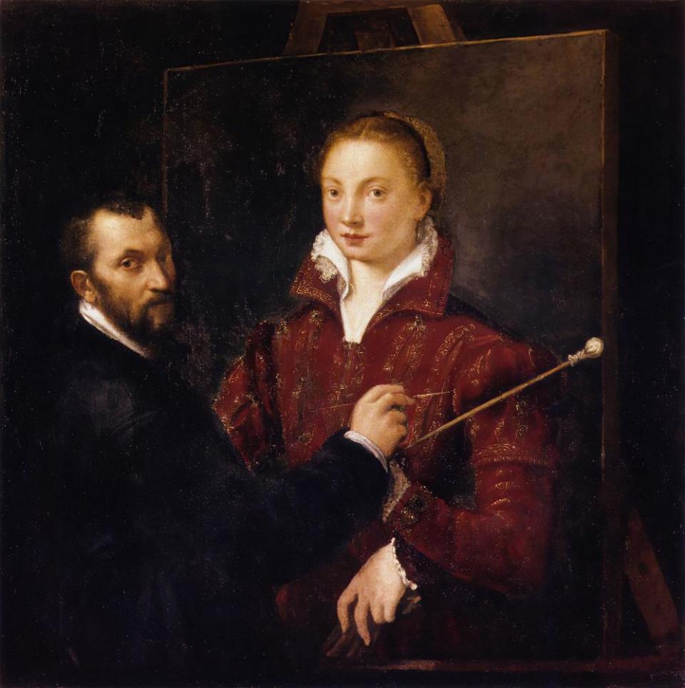 Anguissola’s Bernardino Campi Painting Sofonisba Anguissola.