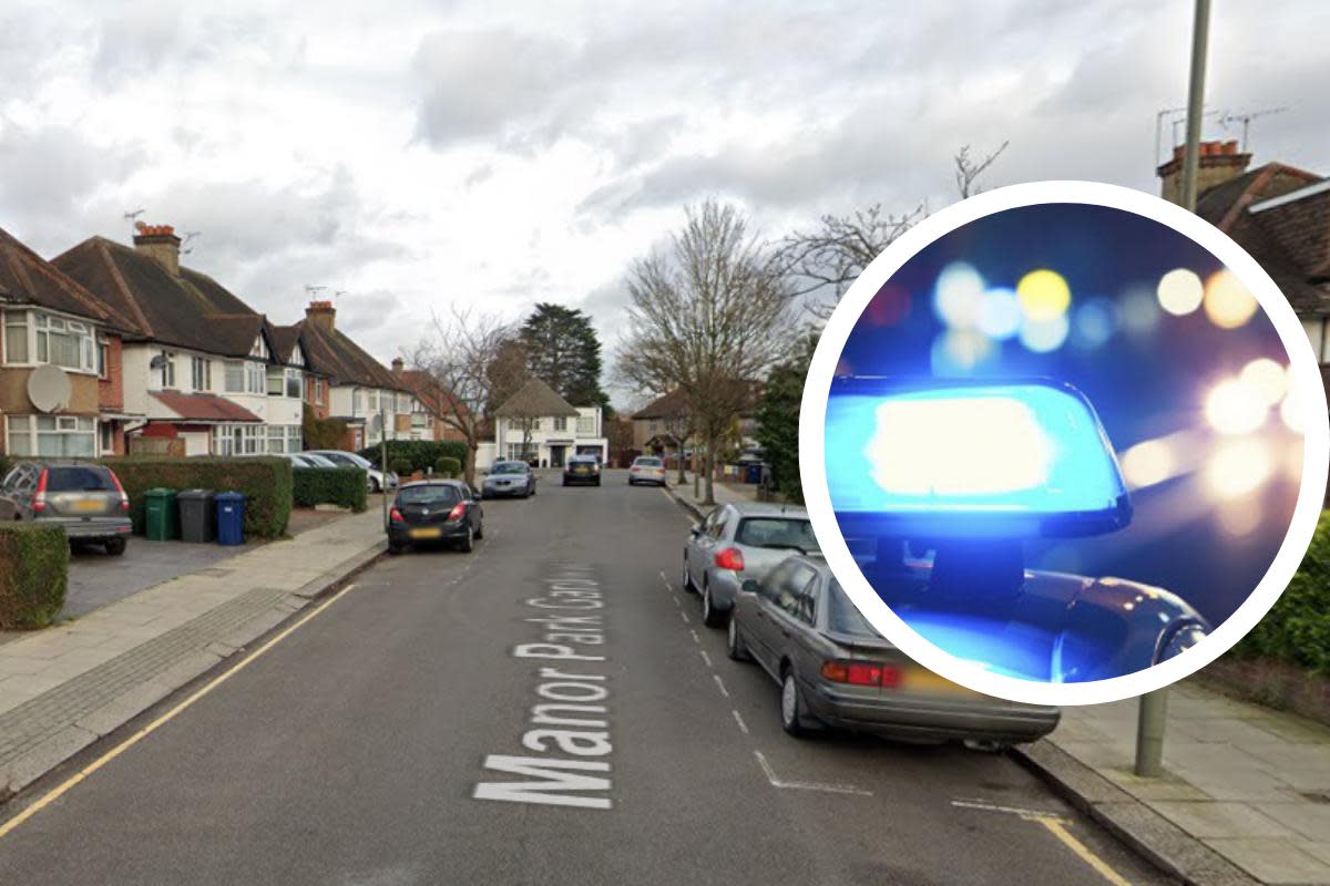 The attack happened on Manor Park Gardens in Edgware <i>(Image: Google & Met Police)</i>