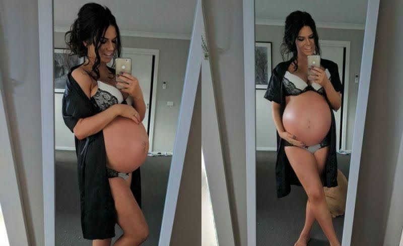 Amber is pregnant with miracle twins. Photo: Instagram