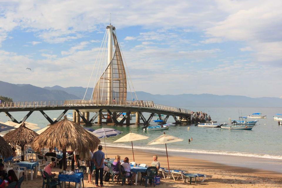 Los Muertos Pier on the Malecon, Puerto Vallarta, Mexico