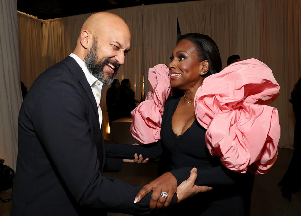 Keegan-Michael Key and Sheryl Lee Ralph attend MPTF's 17th Annual Evening Before at Pacific Design Center on January 13, 2024 in West Hollywood, California.