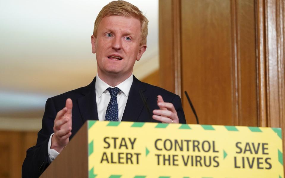 Oliver Dowden during a media briefing in Downing Street, - Pippa Fowles/10 Downing Street/Crown Copyright/PA