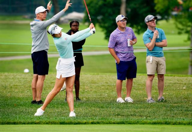 Ruixin Liu posts best round of the year to lead LPGA in Cincinnati