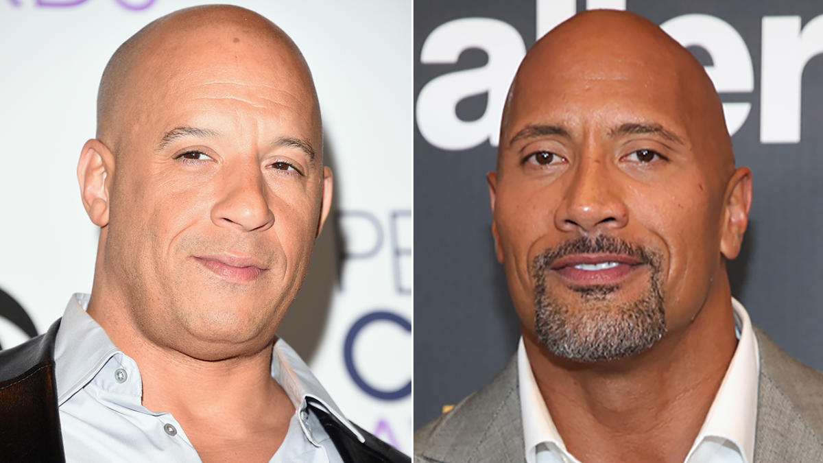 The Fate of the Furious' Costars Dwayne Johnson And Vin Diesel